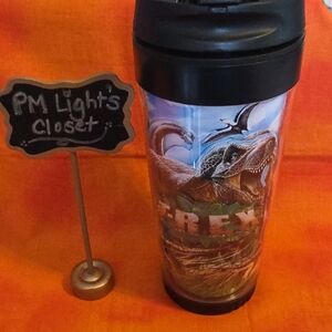 T-Rex Dinosaur Travel Mug Plastic